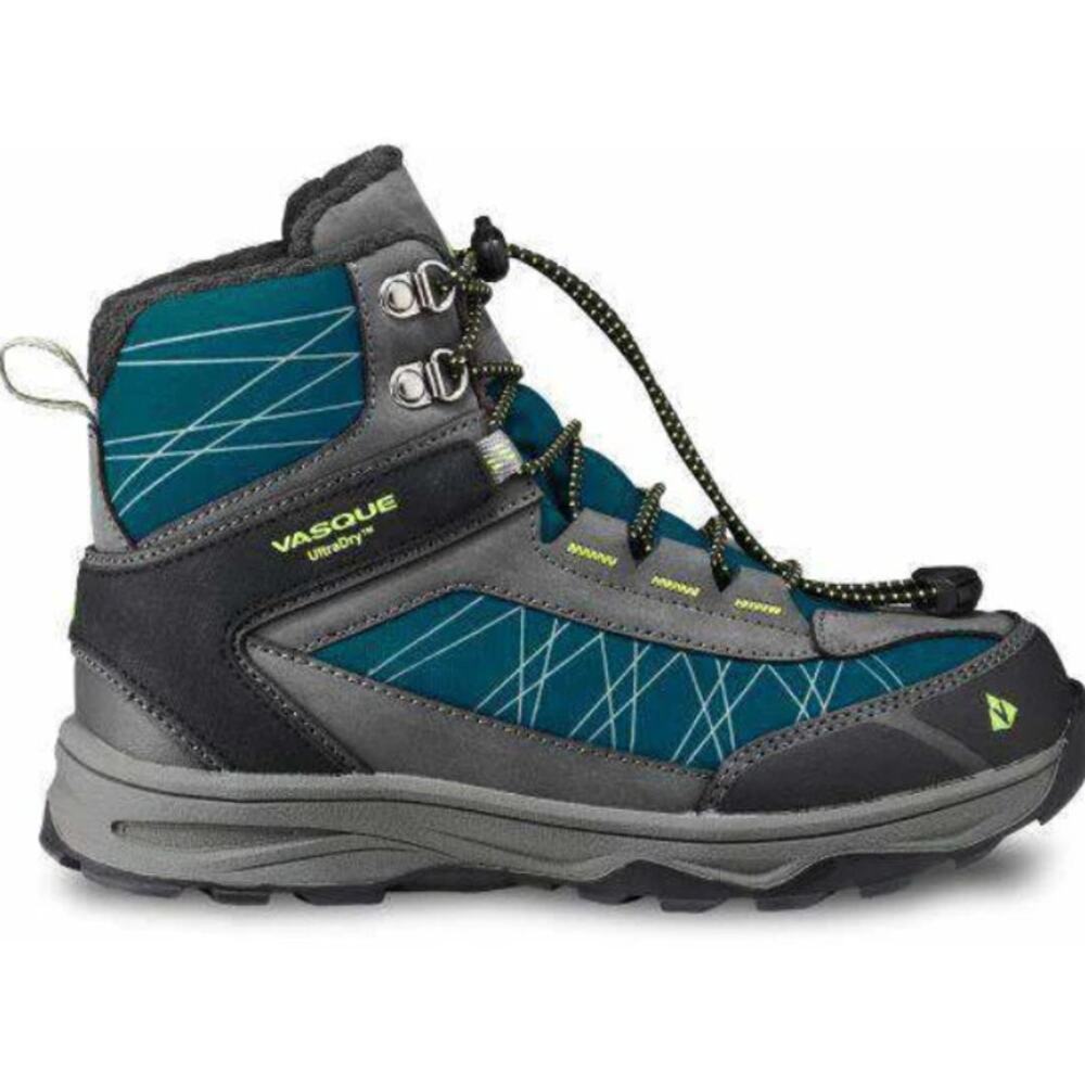 Vasque Coldspark UltraDry Winter Boots Waterproof Leather Blue Kids‎ Size 5